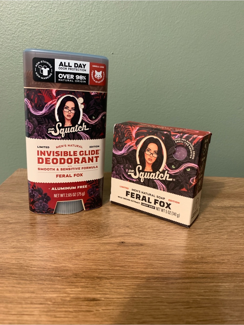 Dr. Squatch Feral Fox Limited Edition Soap + Deodorant Duo – New